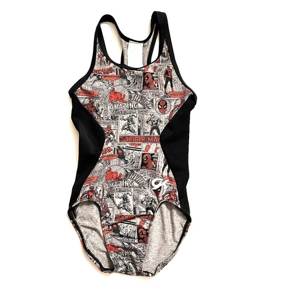 GK Other Girls Gk Elite Marvel Swinging Spiderman Dance Gymnastics Leotard Child Large